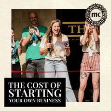the cost of starting your own business graphic