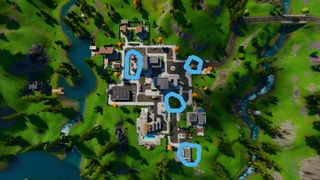 fortnite lazy lake floating rings locations
