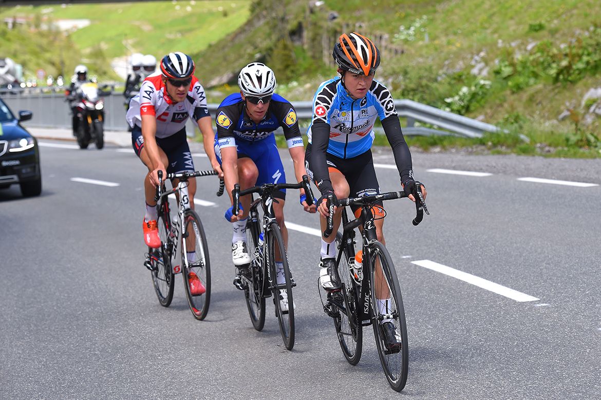 Antwan Tolhoek (Roompot) leads the breakaway