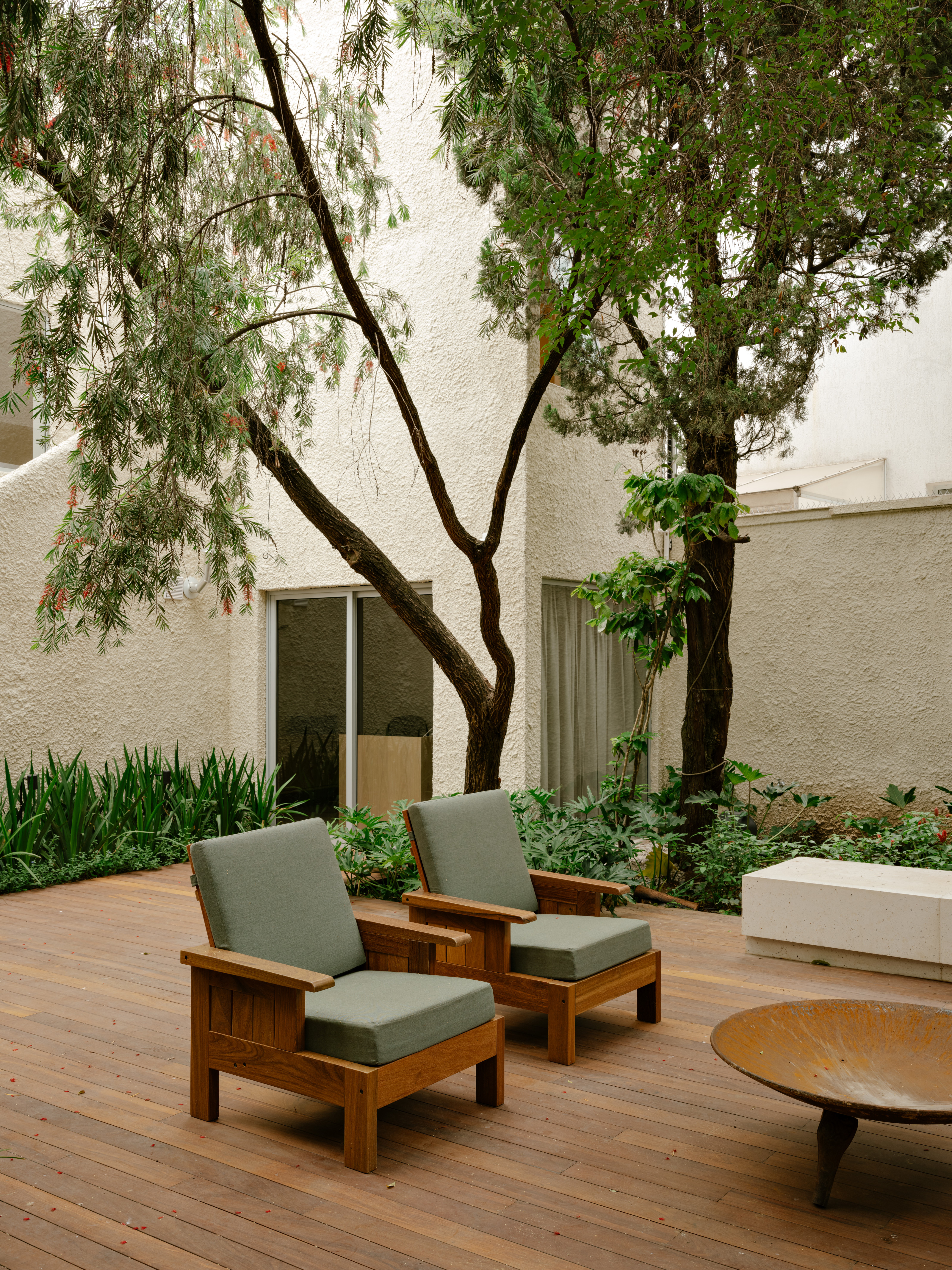 Courtyard garden, Casa Ortiz