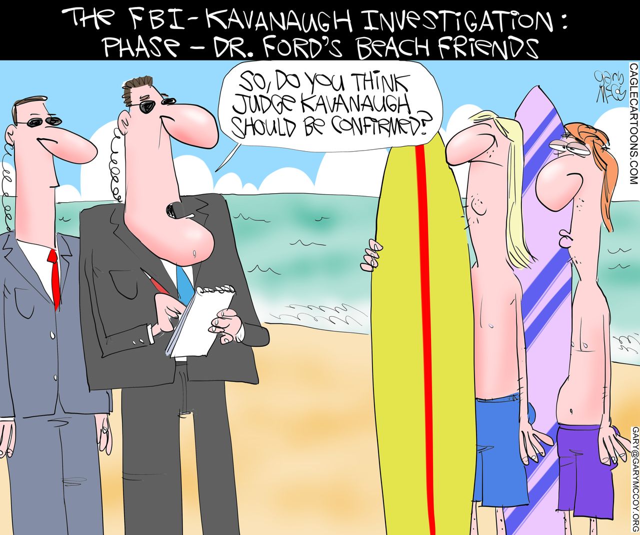 U.S. Christine Blasey Ford Brett Kavanaugh FBI investigation beach friends