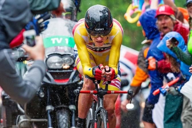 Tejay van Garderen (BMC) passing through the fans