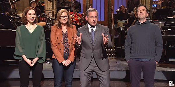 The Office Stars Reunited On SNL To Push Steve Carell For A Reboot ...