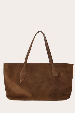 Mega Sprout Tote Chestnut Suede