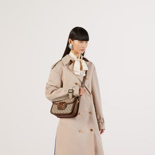 Gucci, 1955 Horsebit Brown Leather Shoulder Bag