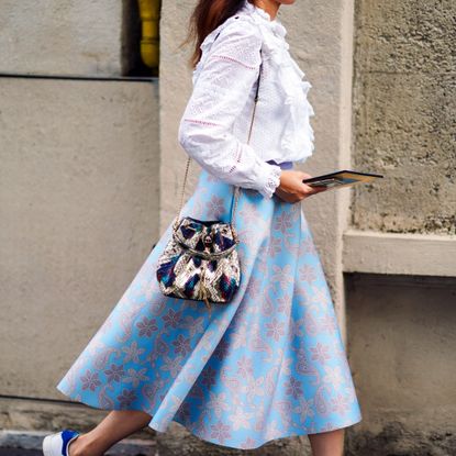 floral skirt