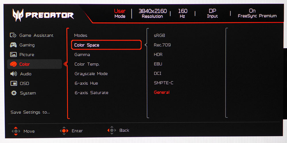 Acer Predator XB273K V5