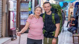 Harry Judd and his mum Emma on Celebrity Race Across the World