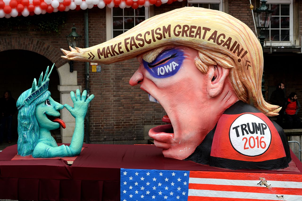 'Make fascism great again': German Carnival float mocks Donald Trump ...