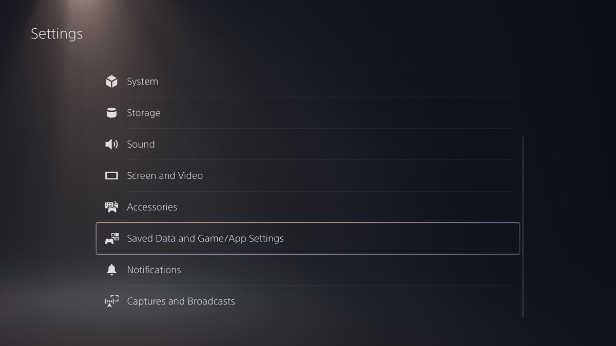 PS5 settings