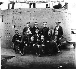 sailors aboard USS Monitor