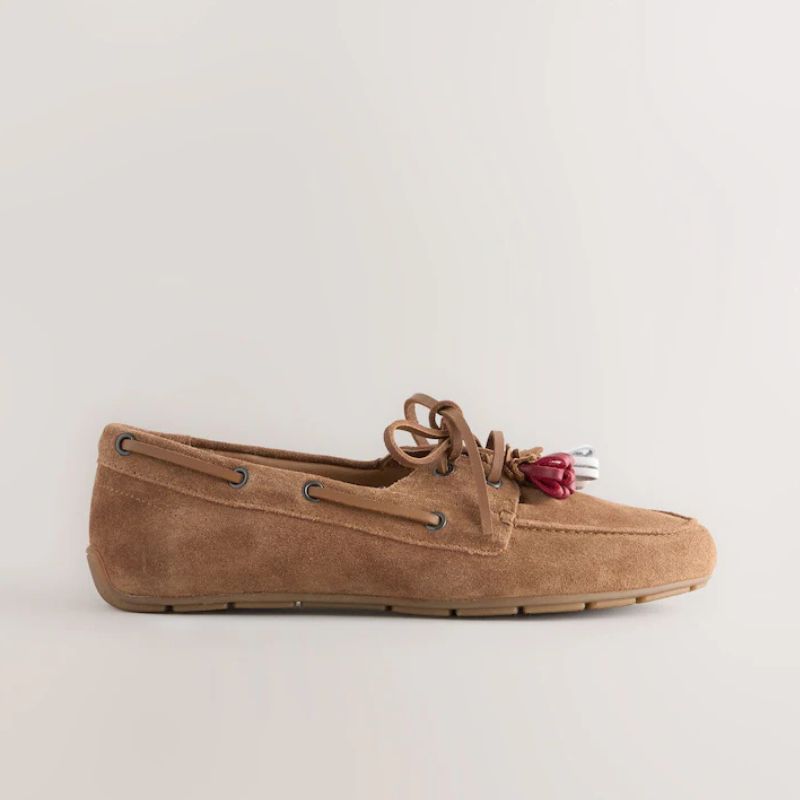 Next , Forever Comfort&amp;reg; Leather Charm Boat Shoes