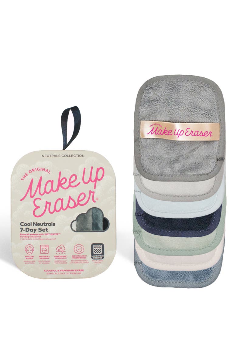Neutral 7-Day Makeup Eraser Set With Laundry Bag