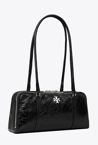 Tory Burch Small Crinkle Leather Marshmallow Satchel 