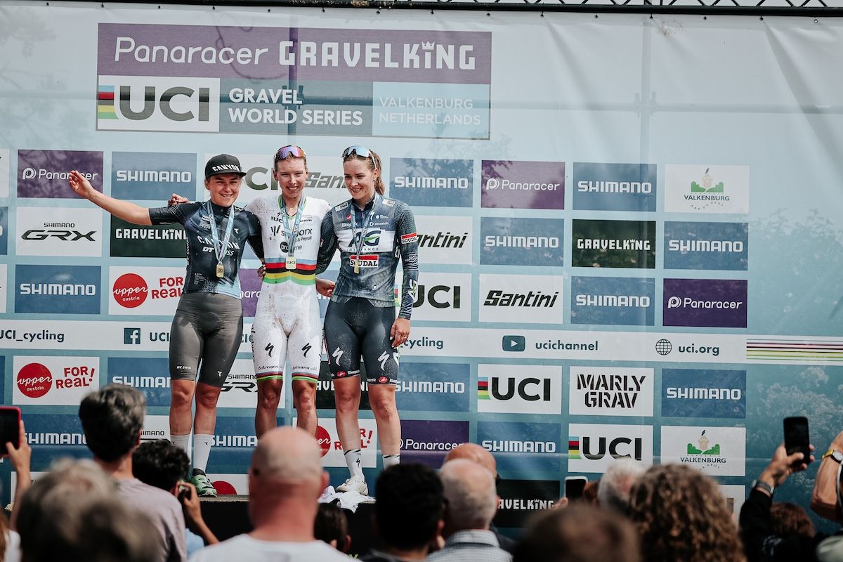 Lorena Wiebes clinches win in small group sprint at Marly Grav as Wout van Aert carves out solo celebration at the UCI Gravel World Series race