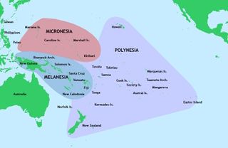 New evidence suggests the first inhabitants of the Pacific Islands came from Taiwan and the northern Philippines. Here, a map of the different culture zones present in the region