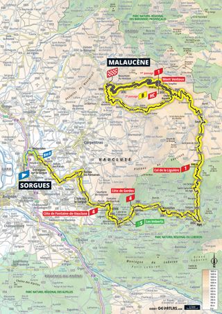 Tour de France 2021 stage 11 profile map