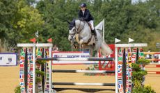 Izabella Rogers and Diagolda PS clear an oxer