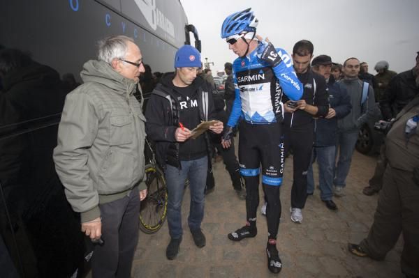 Sep Vanmarcke before his Paris-Roubaix training ride