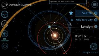 cosmic watch review: image shows cosmic watch app screen