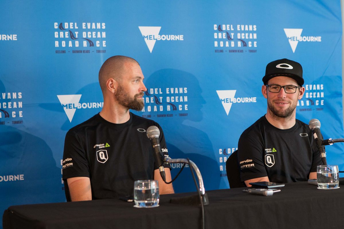 Mark Cavendish holds a press conference ahead of the Cadel Evans Great Ocean Road Race