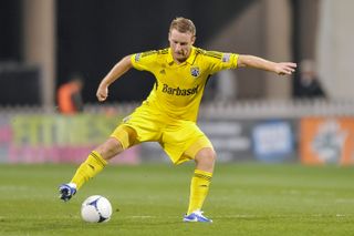 Chris Birchall in action for Columbus Crew