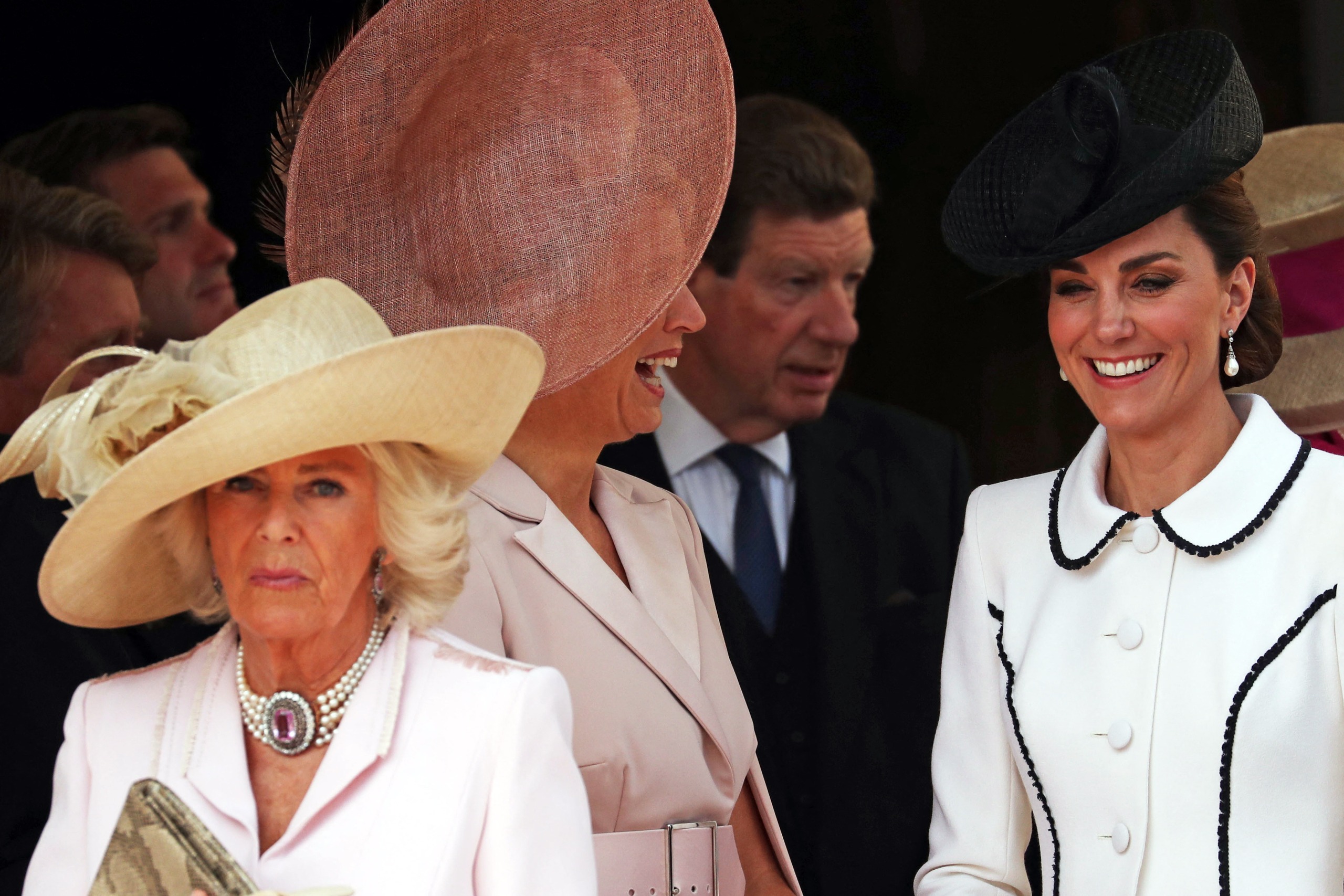 Queen Camilla and Princess Kate attend the Order of the Garter in 2019