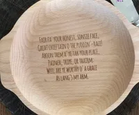 Wooden Burns Night Haggis Plate by HunterGathererUK | £18.50 at Etsy