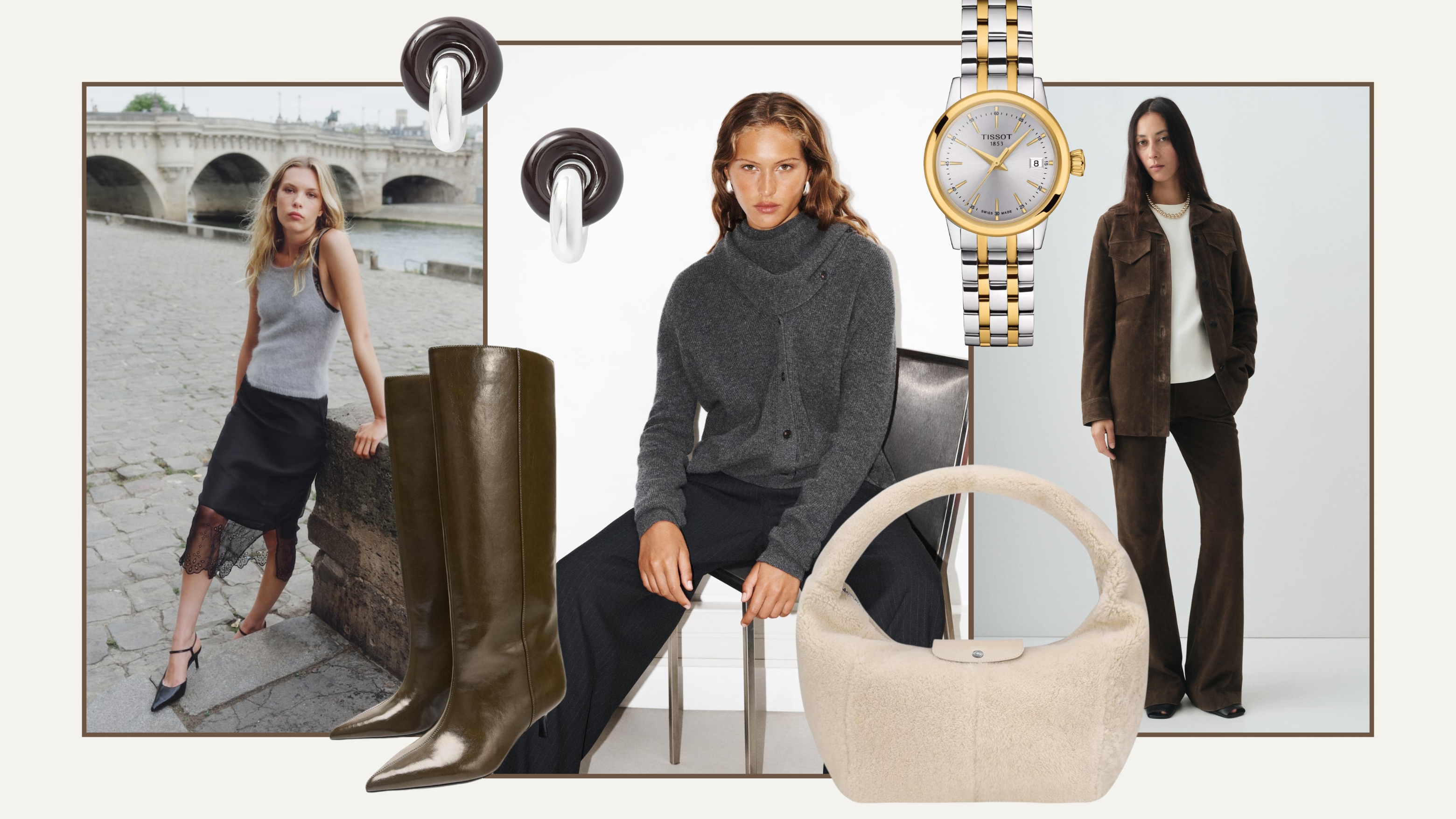 Looks and products from Mango, Massimo Dutti, H&amp;M, Longchamp, Liberty, TISSOT, Net-a-Porter, Zara, UNCOMMON MATTERS.