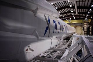 SpaceX's Falcon 9 Rocket in the Hangar