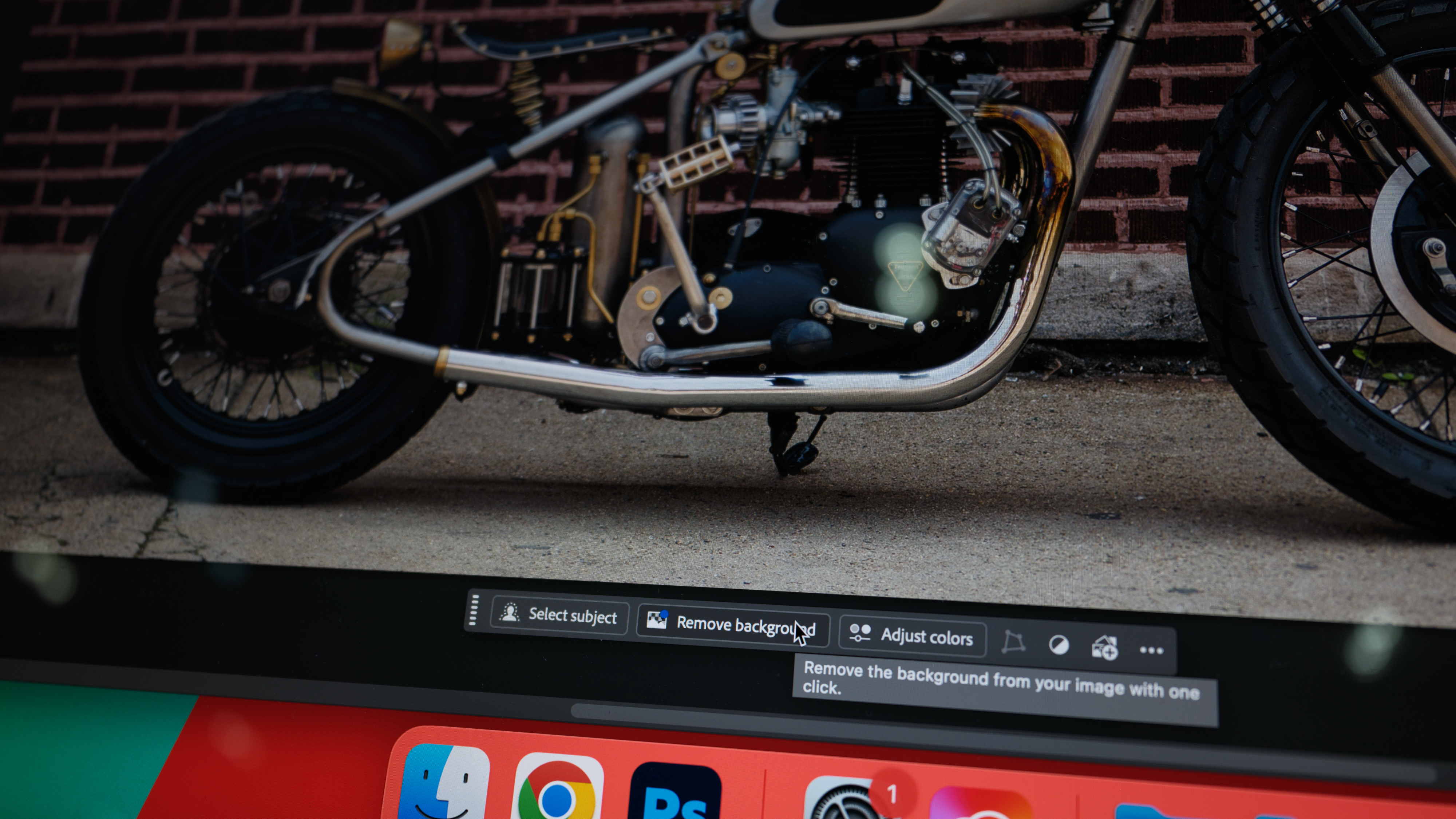 A photo of Select Subject in Photoshop 2026