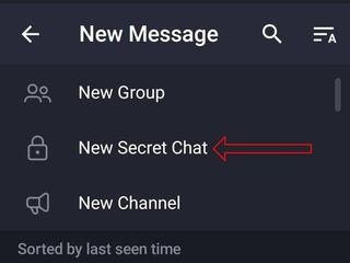 Telegram Secret Chats Screenshot