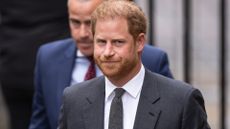  Prince Harry, Duke of Sussex arrives at the Royal Courts of Justice on March 28, 2023 in London, England. Prince Harry is one of several claimants in a lawsuit against Associated Newspapers, publisher of the Daily Mail. 
