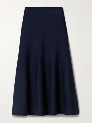 Odil Wool-Blend Midi Skirt