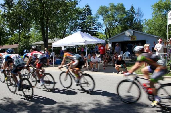 There were plenty of spectators lining the course