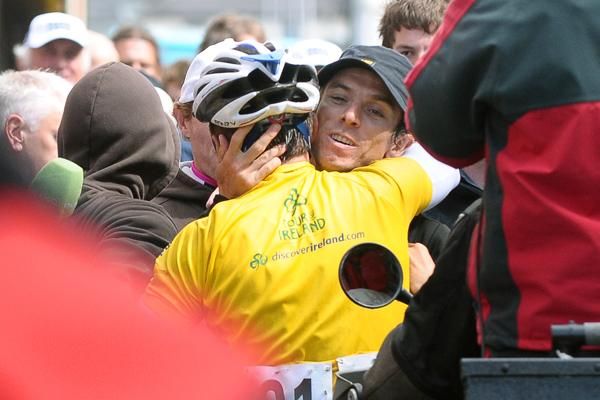One of the first people to congratulate Russell Downing on his very impressive victory was his brother, Dean.