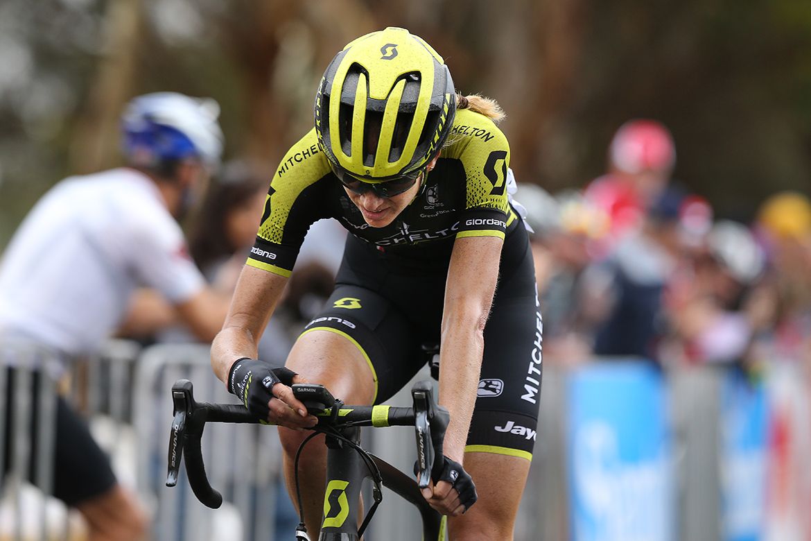 Second place for Lucy Kennedy (Mitchelton-Scott)