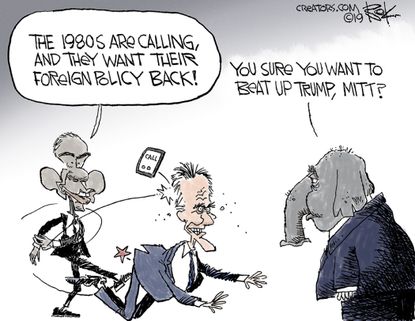 Political cartoon U.S. republicans Mitt Romney Obama Washington Post Op-Ed