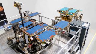 The ground test model of the European Rosalind Franklin ExoMars rover is about to leave the clean rooms of Thales Alenia Space in Turin, Italy. (Credit: Thales Alenia Space)