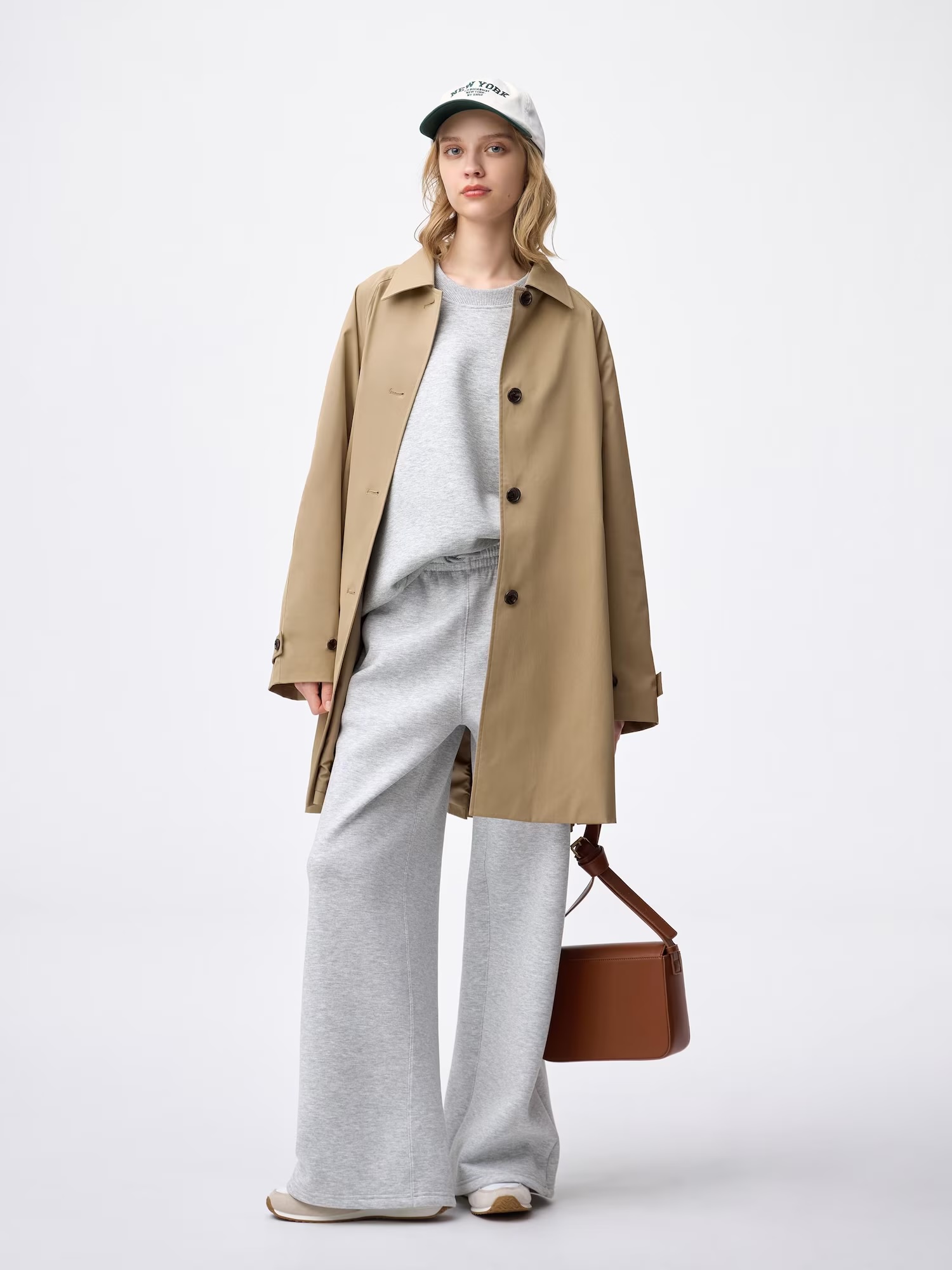 GU, Balmacaan A-Line Half Coat