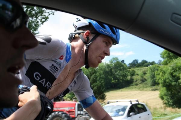 Farrar back with the team car