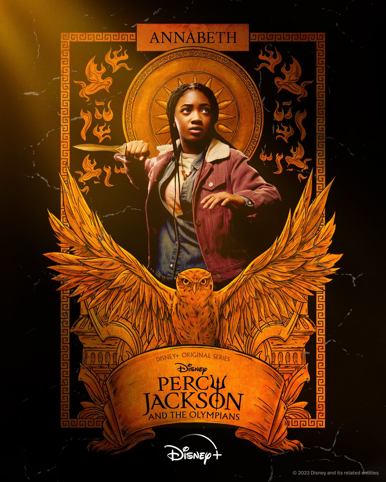 Percy Jackson &amp; The Olympians character poster for Annabeth Chase