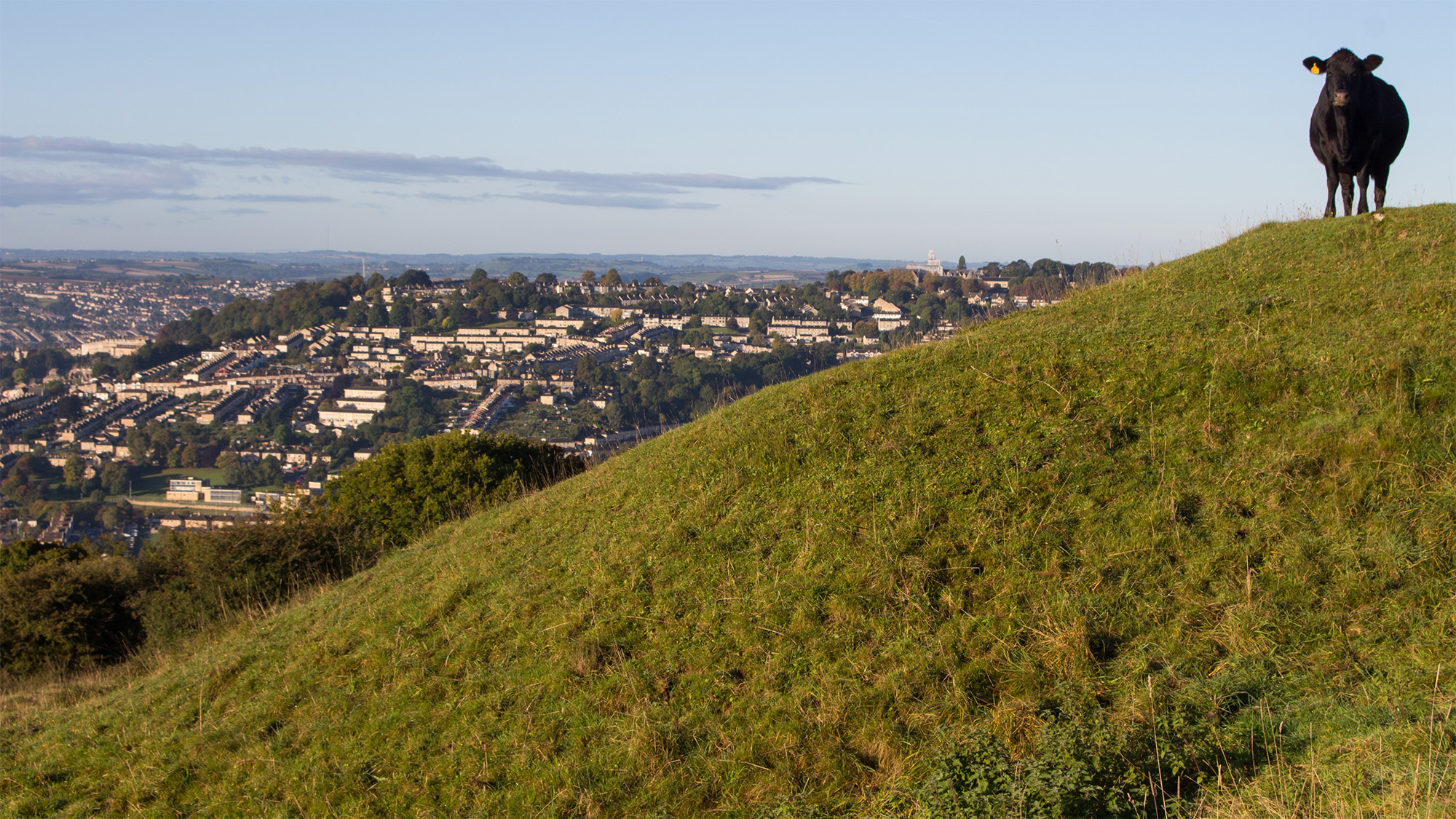 Landscape captured at Solsbury Hill