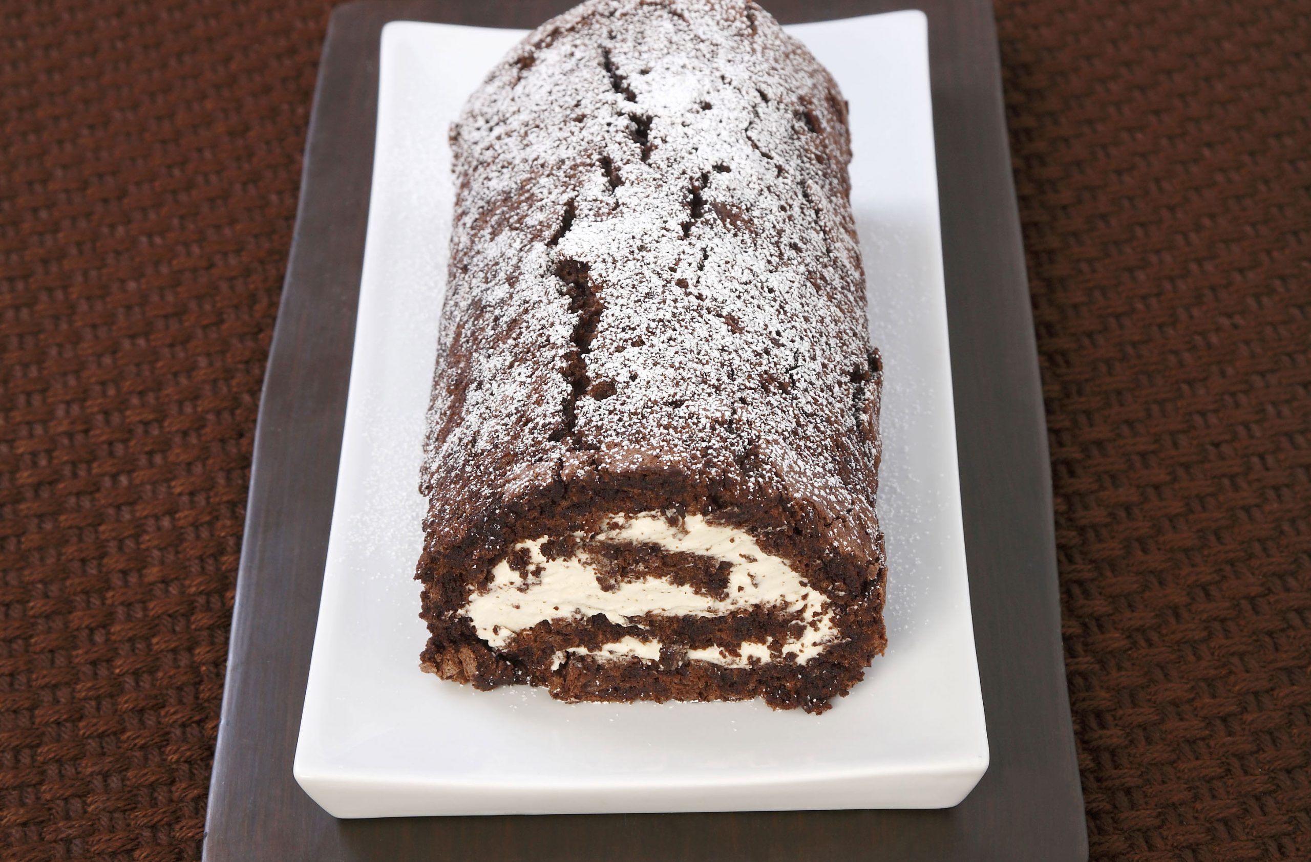 Chocolate and Irish cream roulade recipe