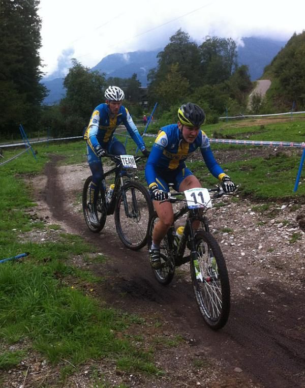 Kajsa Snihs (Sweden) on a pre-ride