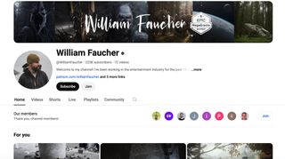 William Faucher YouTube page