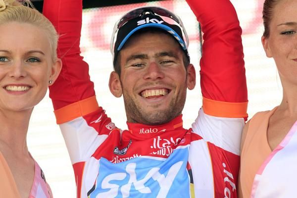 Mark Cavendish (Sky) is the new points classification leader at the Giro.