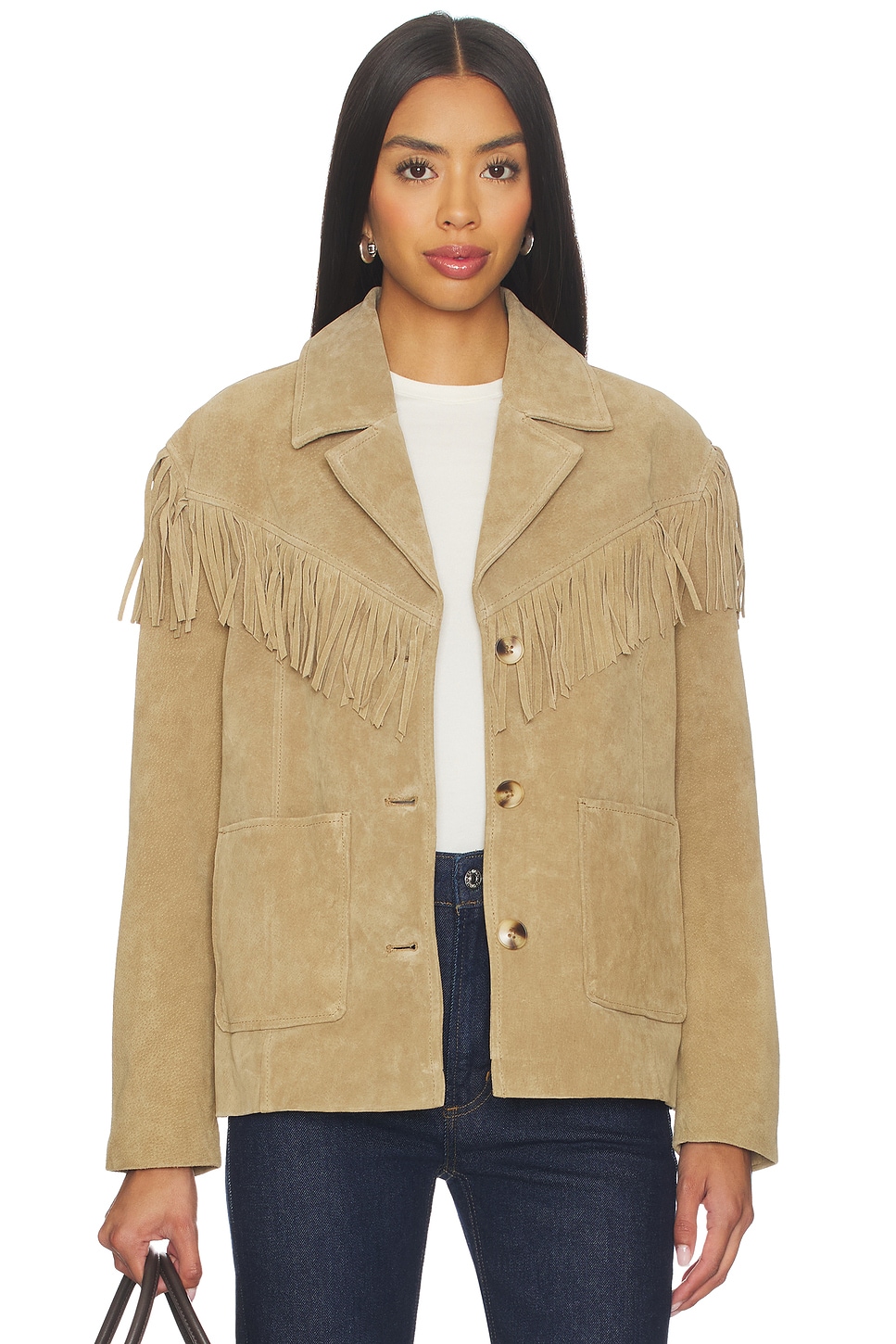 Suede Fringe Jacket