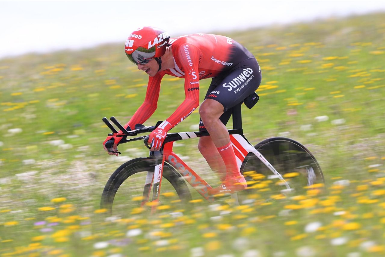 Lennard Kamna (Teram Sunweb) is a strong time trialist