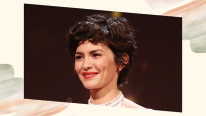 audrey tautou with a wixie haircut 